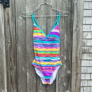 Starlet Multi-Colored I LOVE LA One-Piece Swimsuit,OneSize,NWT